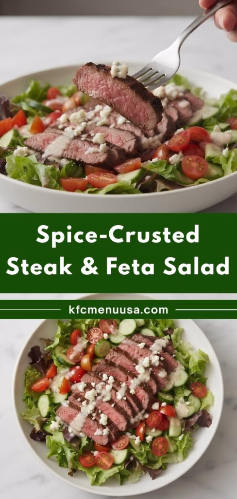 Spice-Crusted Steak & Feta Salad Recipe