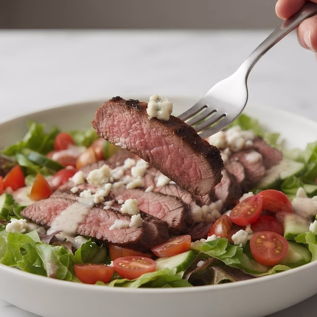 Spice-Crusted Steak & Feta Salad Recipe