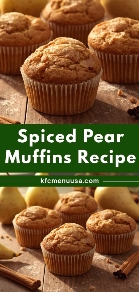 Spiced Pear Muffins Recipe