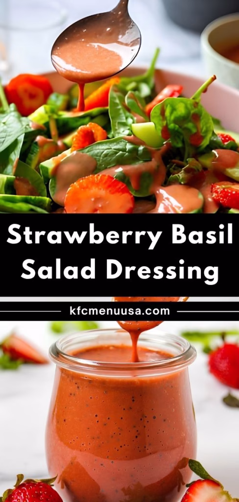 Strawberry Basil Salad Dressing Recipe