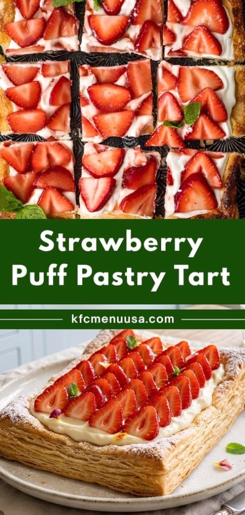 Strawberry Puff Pastry Tart Recipe