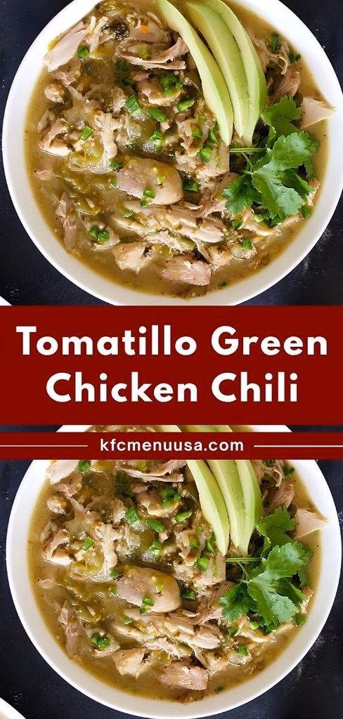 Tomatillo Green Chicken Chili Recipe