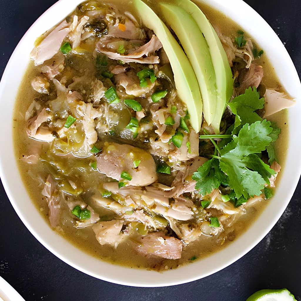 Tomatillo Green Chicken Chili Recipe