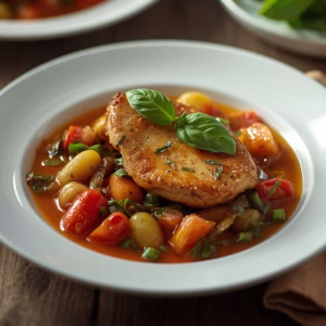 Tomato Basil Chicken Dinner Recipe