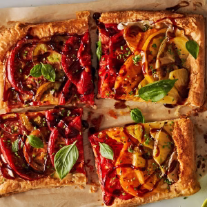 Tomato Brie Puff Pastry Tart Recipe