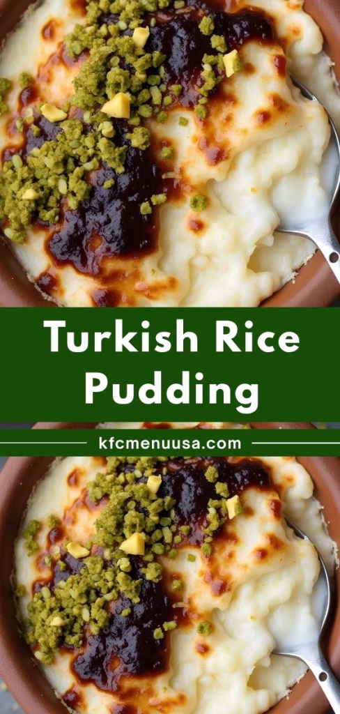 Turkish Rice Pudding Recipe