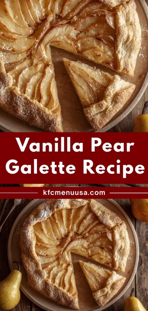Vanilla Pear Galette Recipe