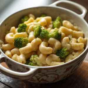 White Mac and Cheese with Broccoli Recipe