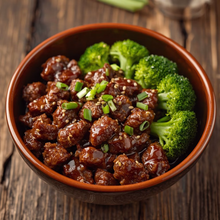 Teriyaki Ground Beef and Broccoli Bowl Recipe