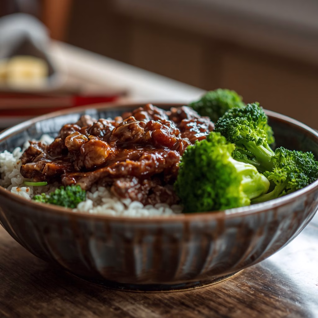 Teriyaki Ground Beef and Broccoli Bowl Recipe