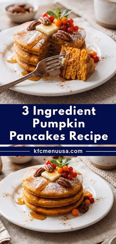 3 Ingredient Pumpkin Pancakes Recipe