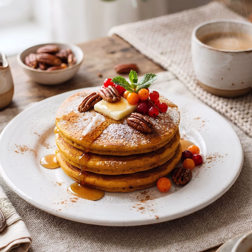 3 Ingredient Pumpkin Pancakes Recipe