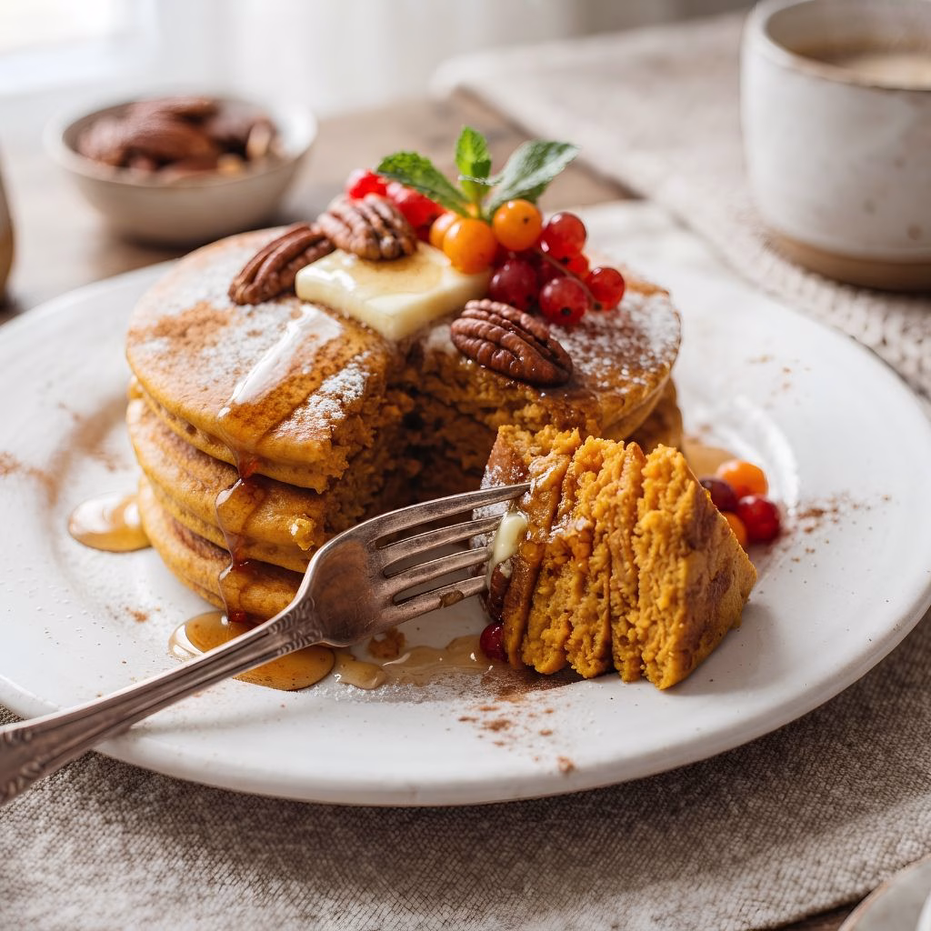 3 Ingredient Pumpkin Pancakes Recipe