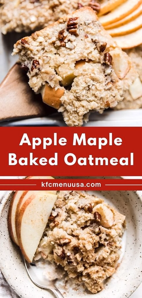 Apple Maple Baked Oatmeal Recipe