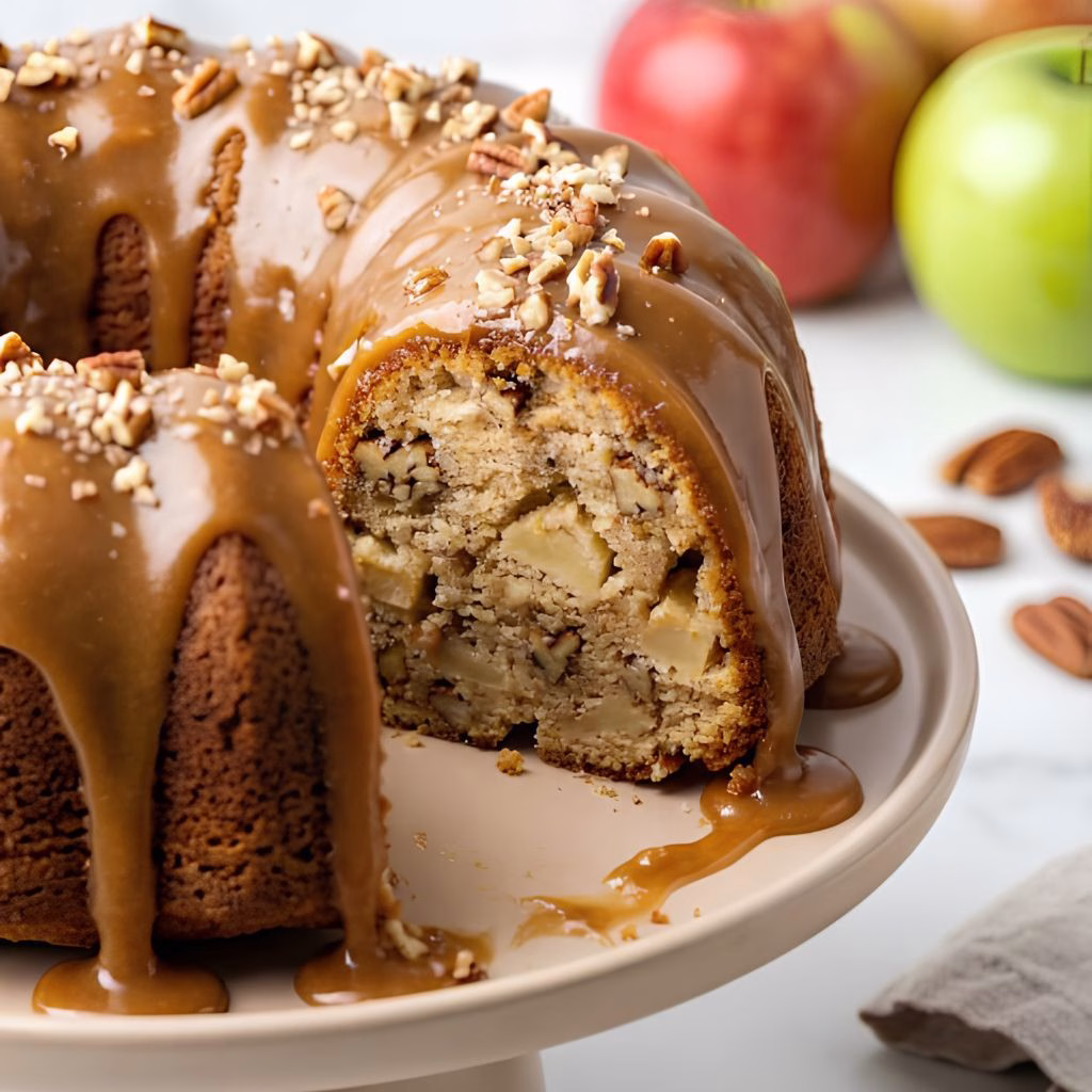 Easy Apple Pecan Cake Recipe