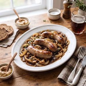Beer Braised Bratwurst Recipe