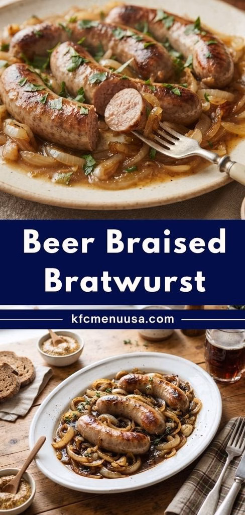 Beer Braised Bratwurst Recipe