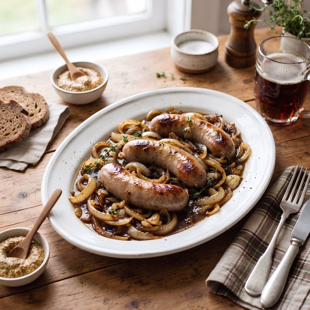 Beer Braised Bratwurst Recipe