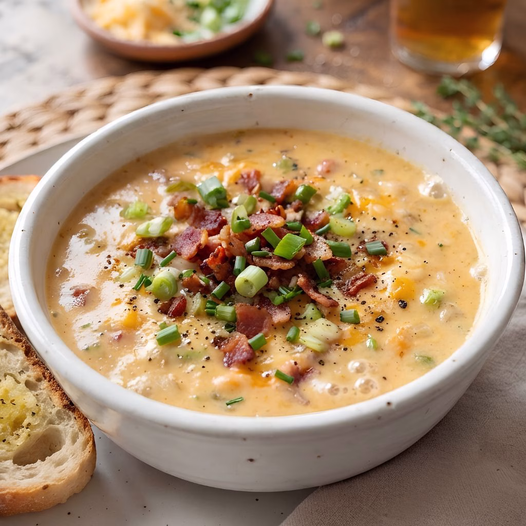 Beer Cheddar Cheese Soup Recipe