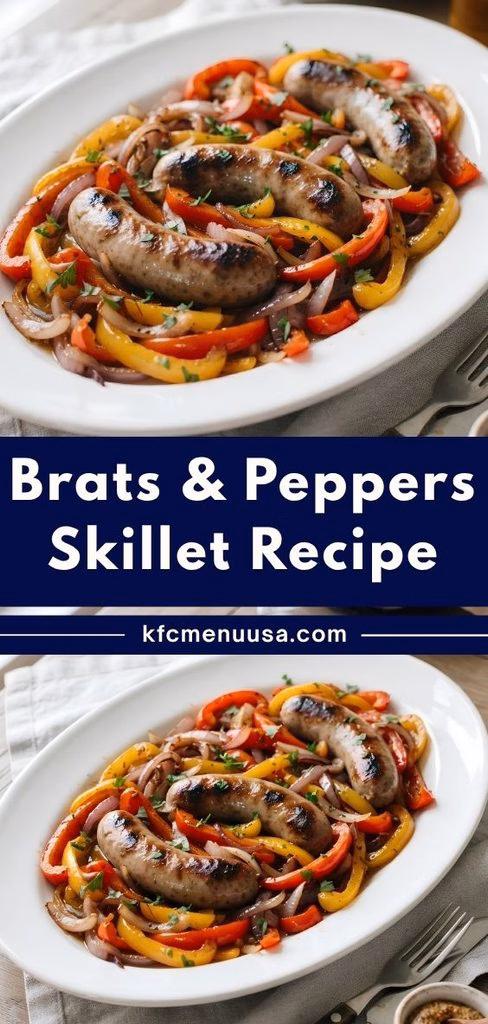 Brats and Peppers Skillet Recipe