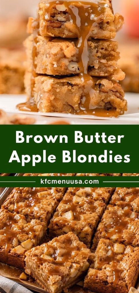 Brown Butter Apple Blondies Recipe