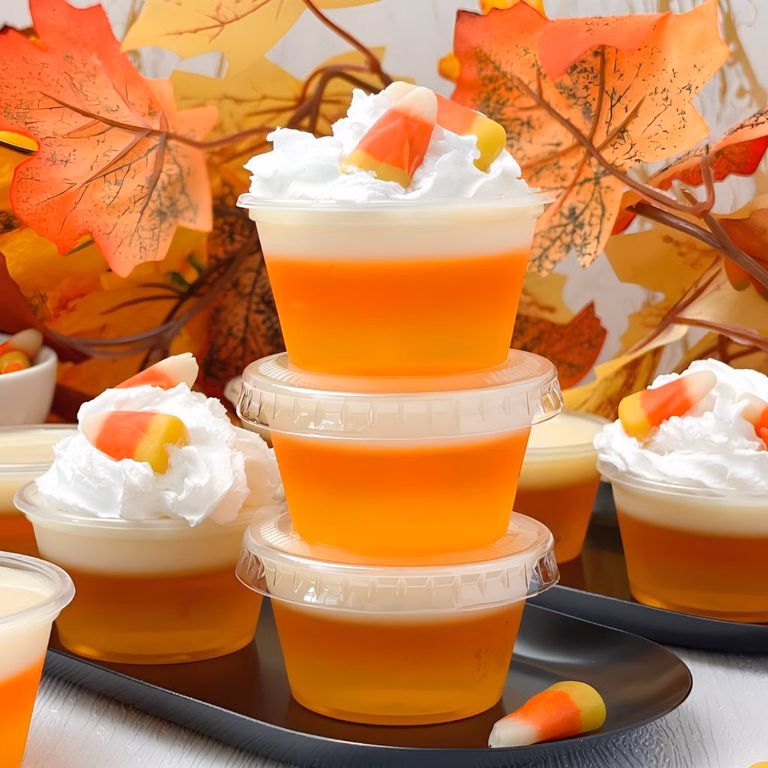 Candy Corn Jello Shots Recipe