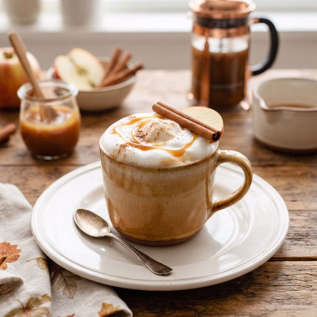 Caramel Apple Cider Latte Recipe