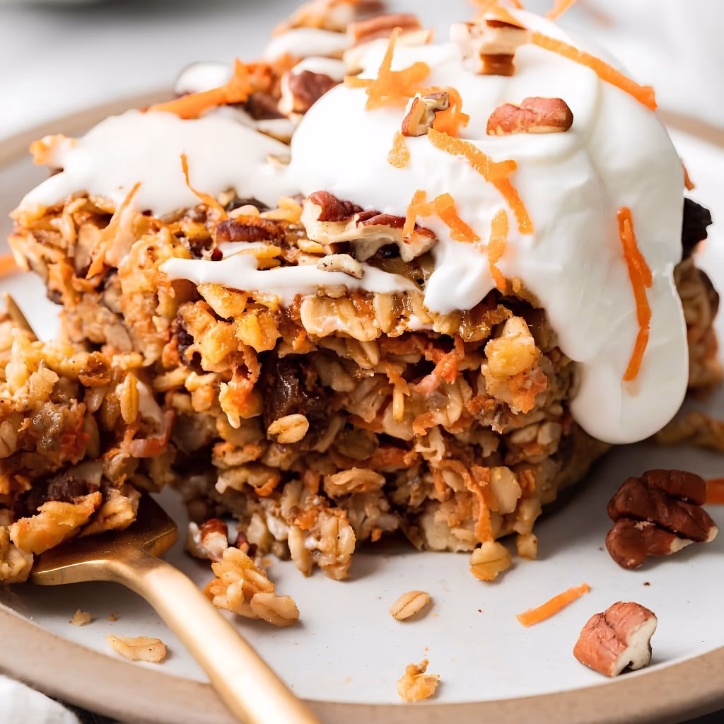 Carrot Cake Baked Oatmeal Recipe