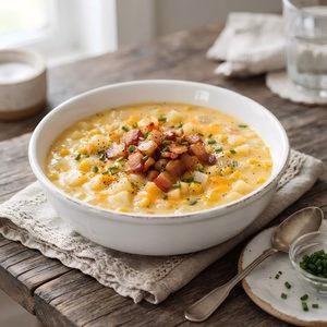 Cheddar Corn Chowder Recipe