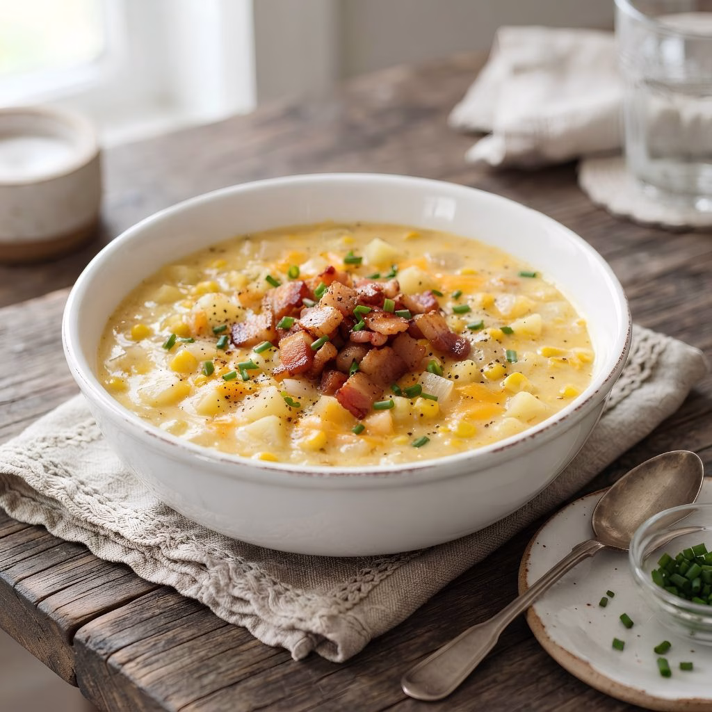 Cheddar Corn Chowder Recipe