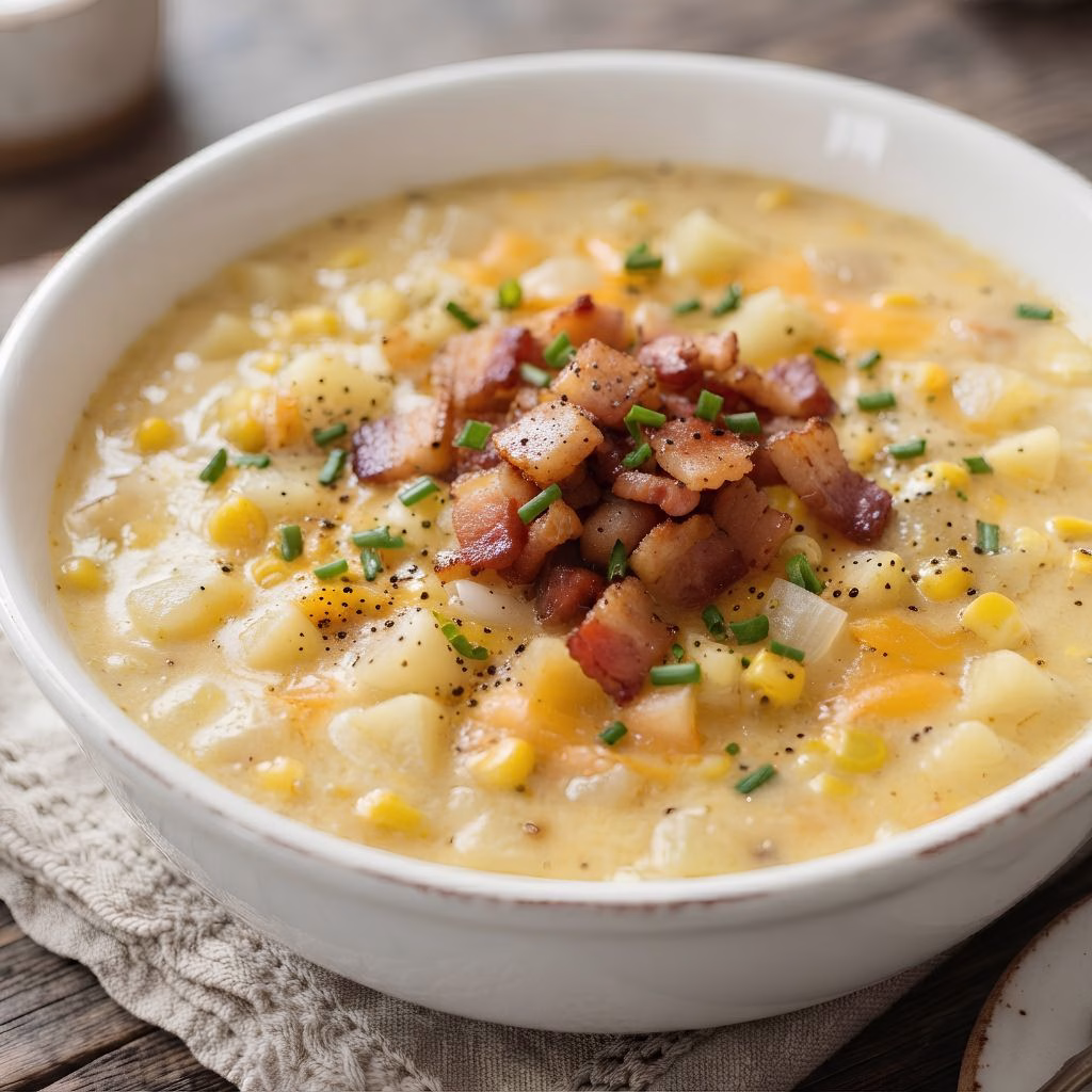 Cheddar Corn Chowder Recipe