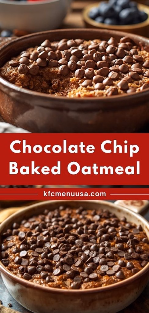 Chocolate Chip Baked Oatmeal Recipe