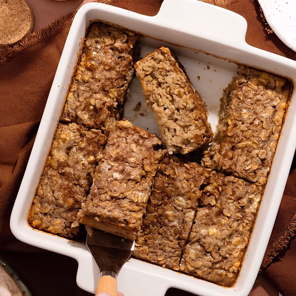 Cinnamon Roll Baked Oatmeal Recipe