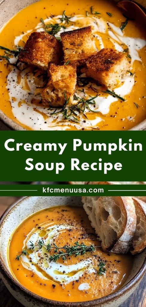 Creamy Pumpkin Soup Recipe