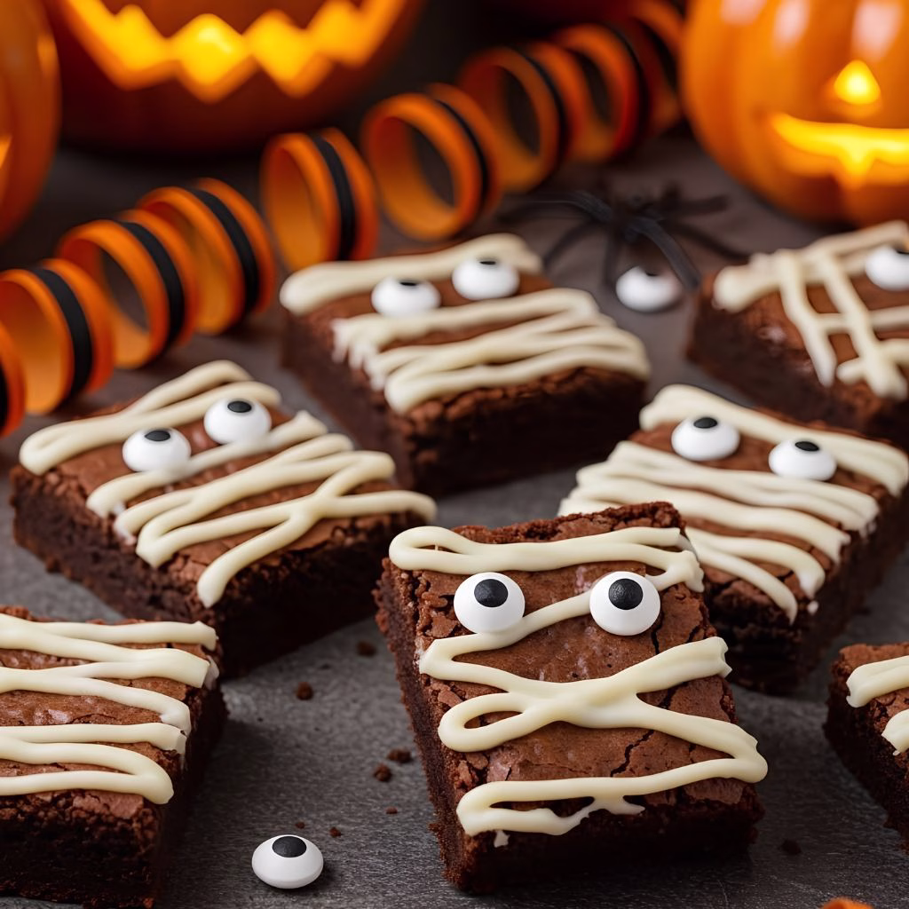 Easy Mummy Brownies Recipe