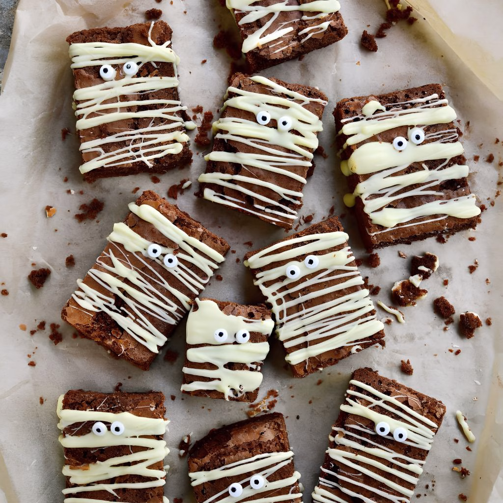 Easy Mummy Brownies Recipe