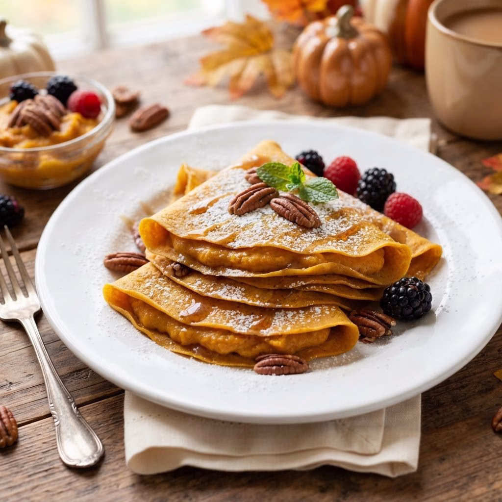 Easy Pumpkin Crepes Recipe