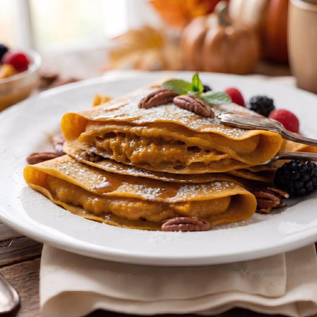 Easy Pumpkin Crepes Recipe