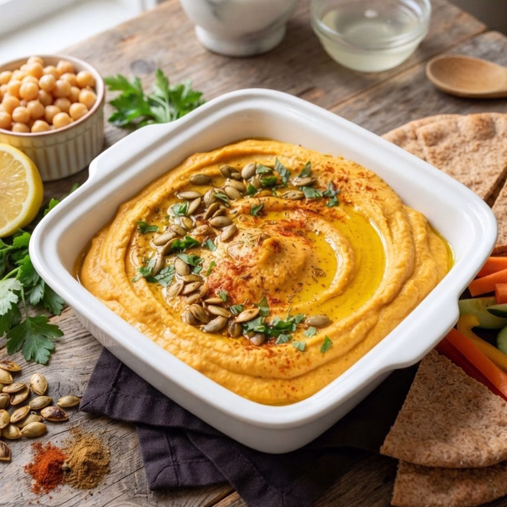 Easy Pumpkin Hummus Recipe
