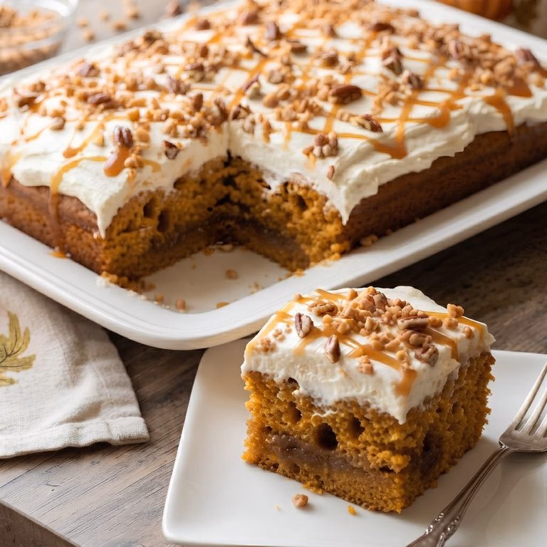 Easy Pumpkin Poke Cake Recipe