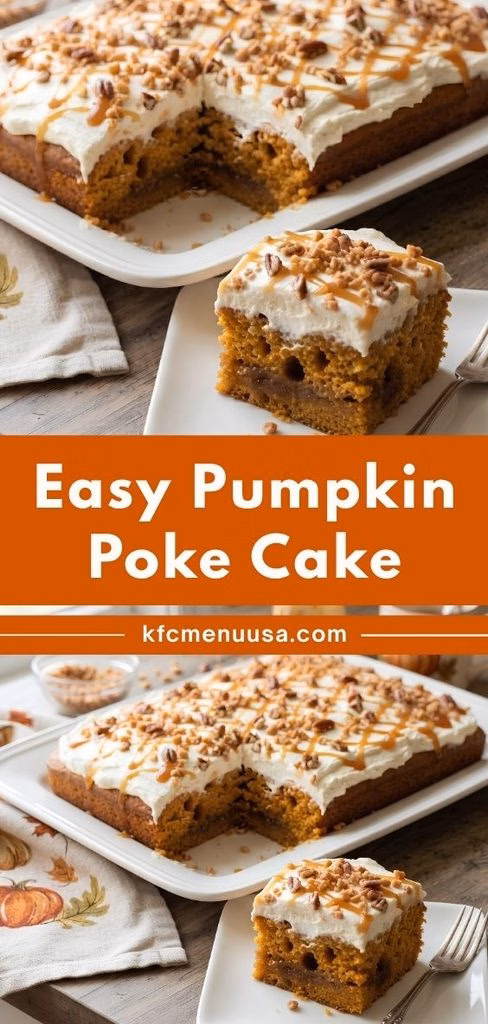 Easy Pumpkin Poke Cake Recipe
