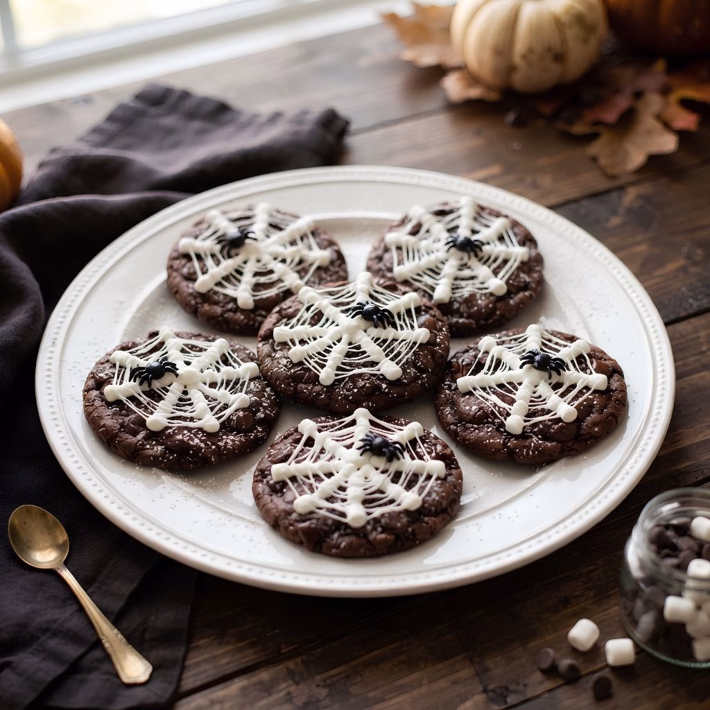 Easy Spider Web Cookies Recipe