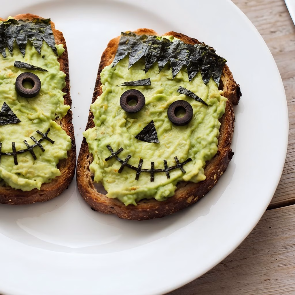 Frankenstein Avocado Toast Recipe