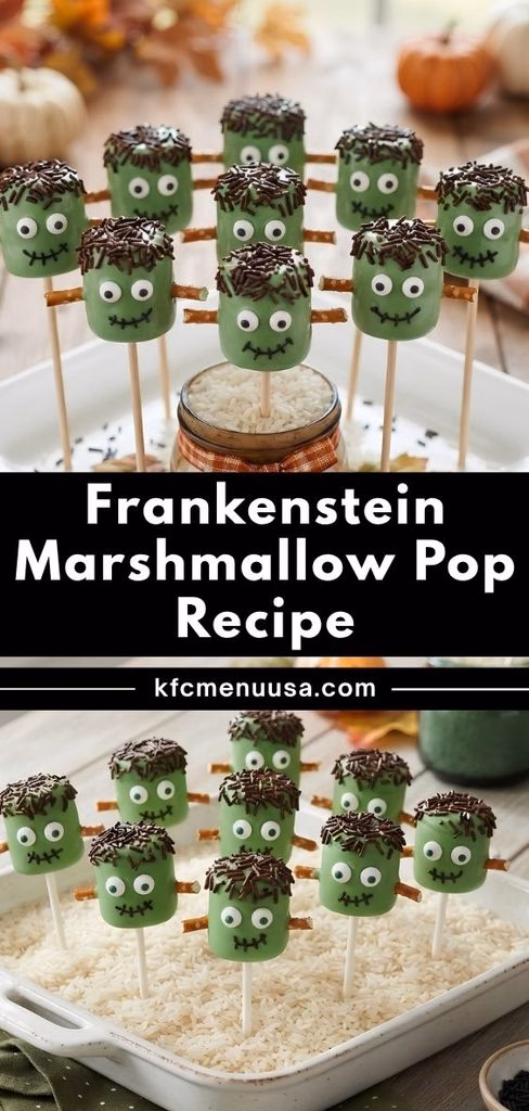 Frankenstein Marshmallow Pops Recipe