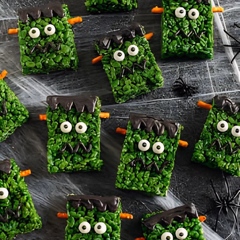 Frankenstein Rice Krispie Treats Recipe