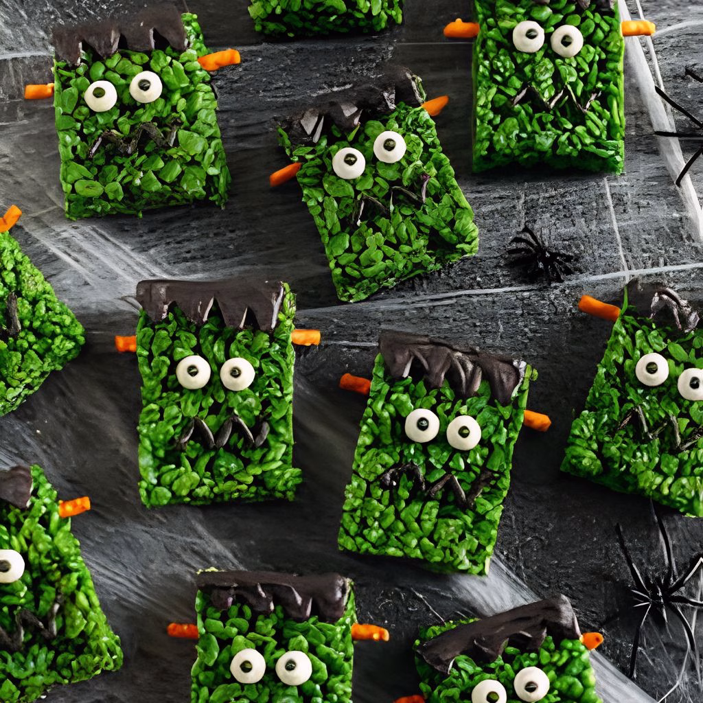 Frankenstein Rice Krispie Treats Recipe