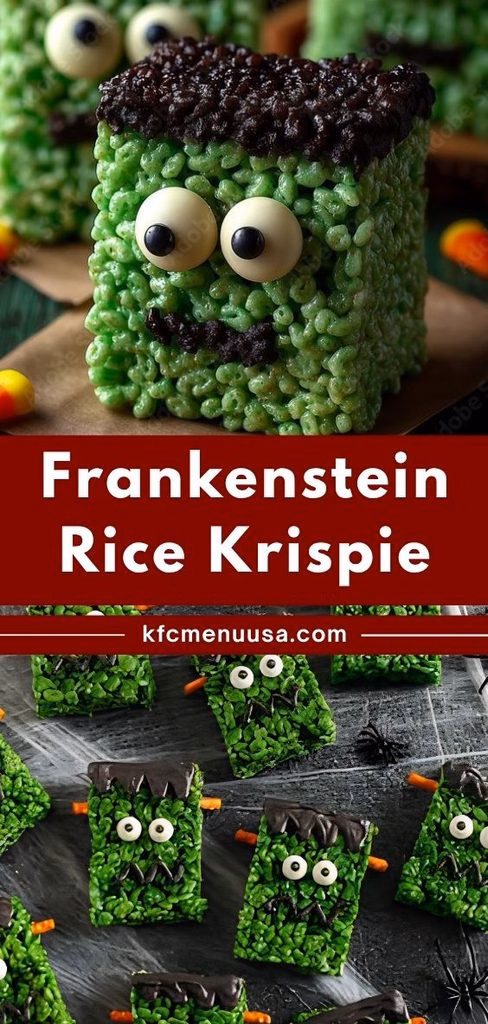 Frankenstein Rice Krispie Treats Recipe