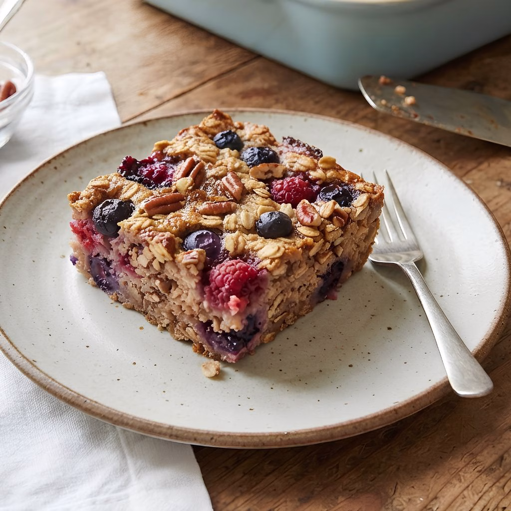 Freezer Baked Oatmeal Recipe