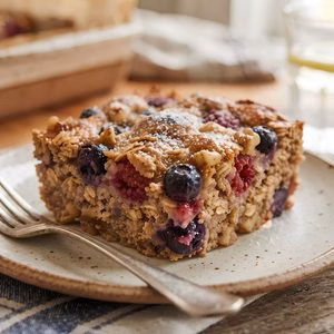 Freezer Baked Oatmeal Recipe