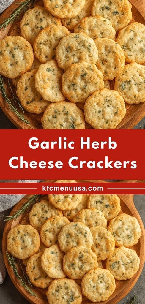 Garlic Herb Cheese Crackers Recipe